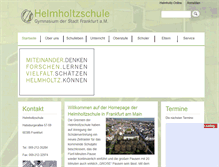 Tablet Screenshot of helmholtzschule-frankfurt.de